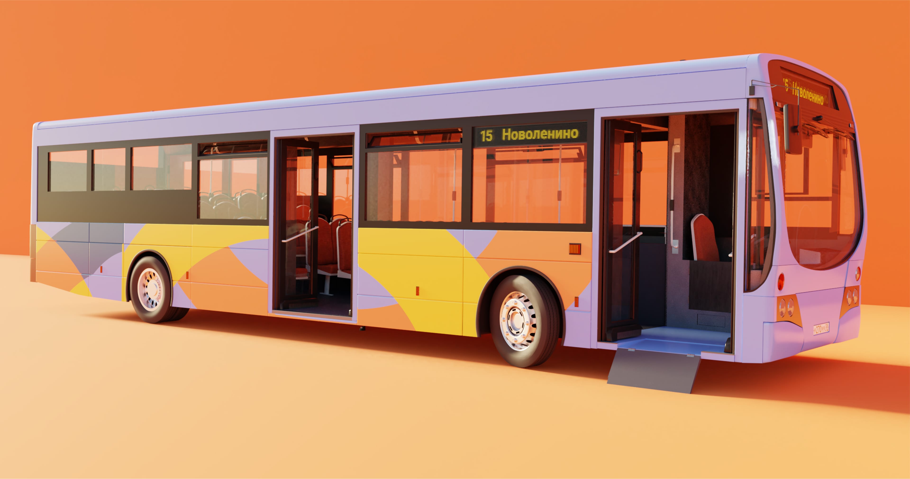 Оформление городского транспорта