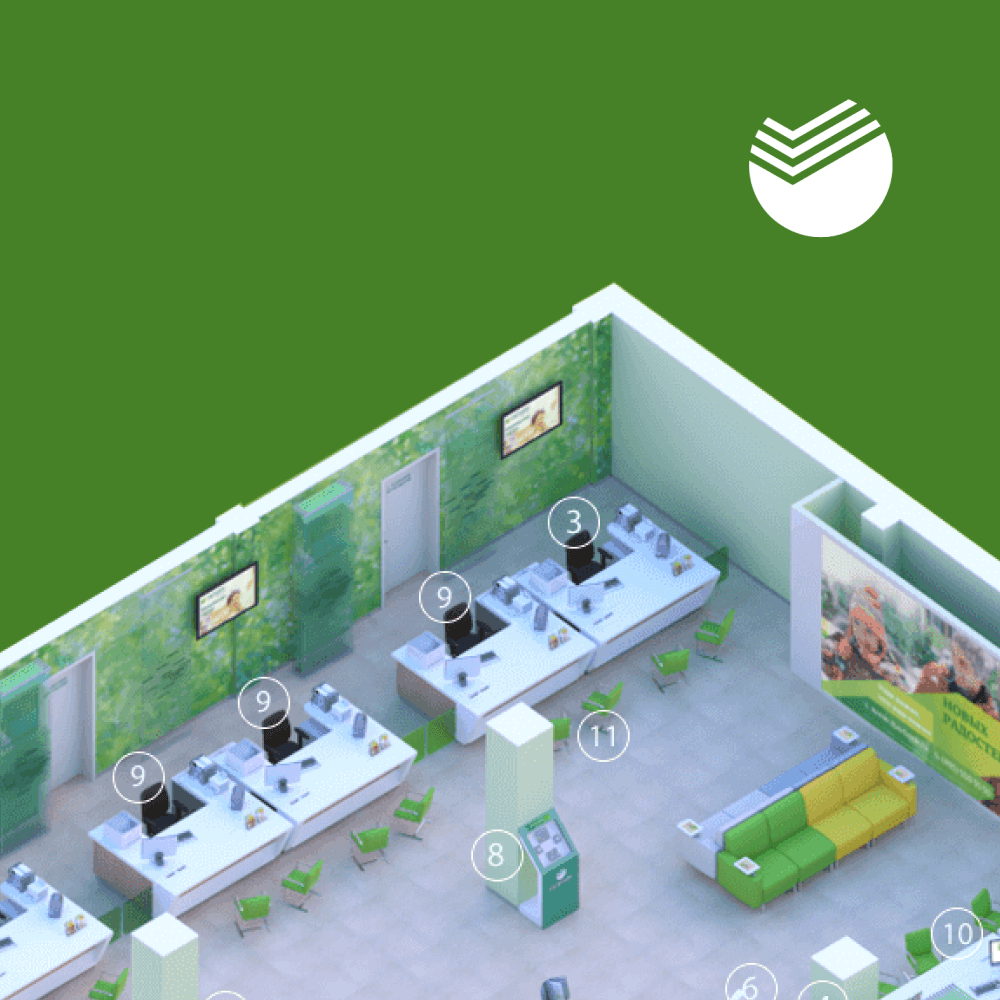 Навигационные панели для клиентов Сбербанка